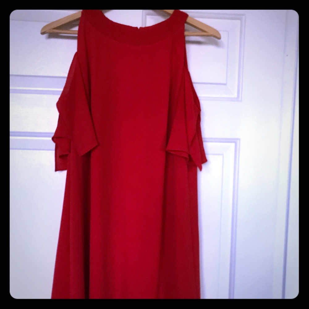 Off should Zara red dress